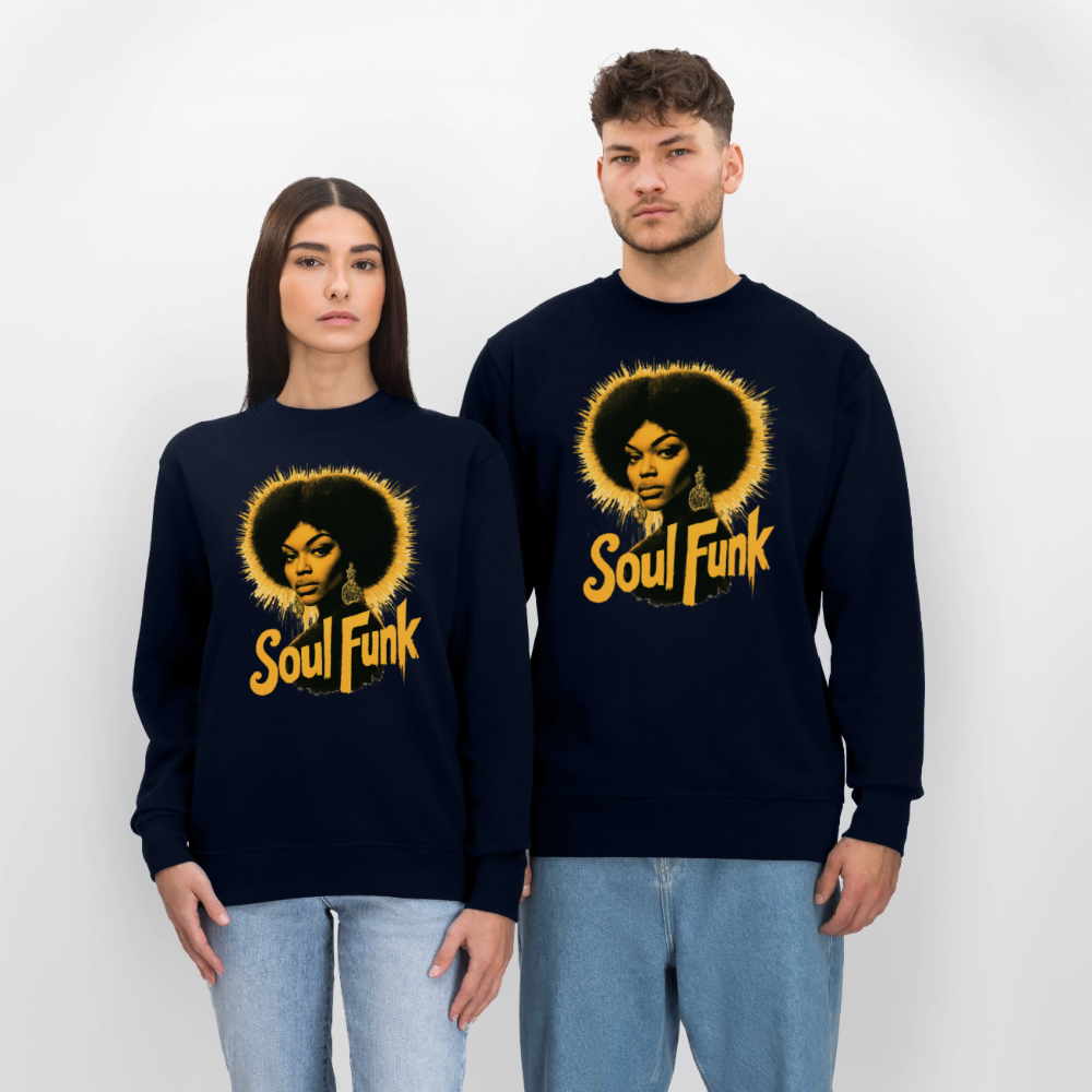 Soul Funk, Ekologisk sweatshirt CHANGER unisex från Stanley/Stella - marinblått