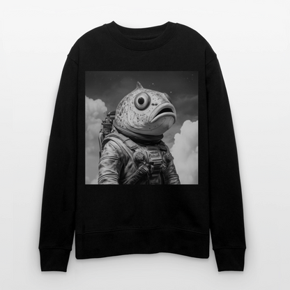 En ensam simtur i universum, Ekologisk sweatshirt CHANGER unisex från Stanley/Stella - svart