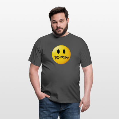 Turntable Grin, T-shirt unisex - kolgrå