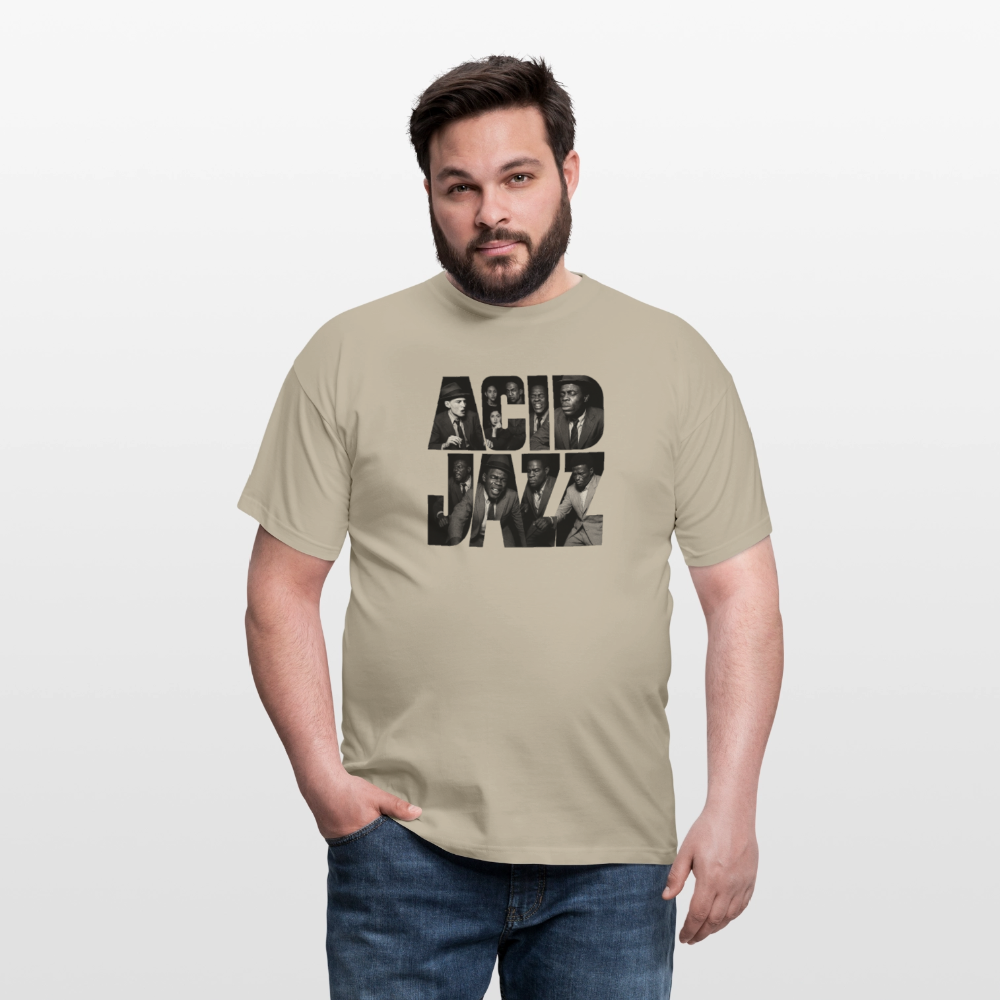80s Club Jazzdance, T-shirt herr - sandbeige