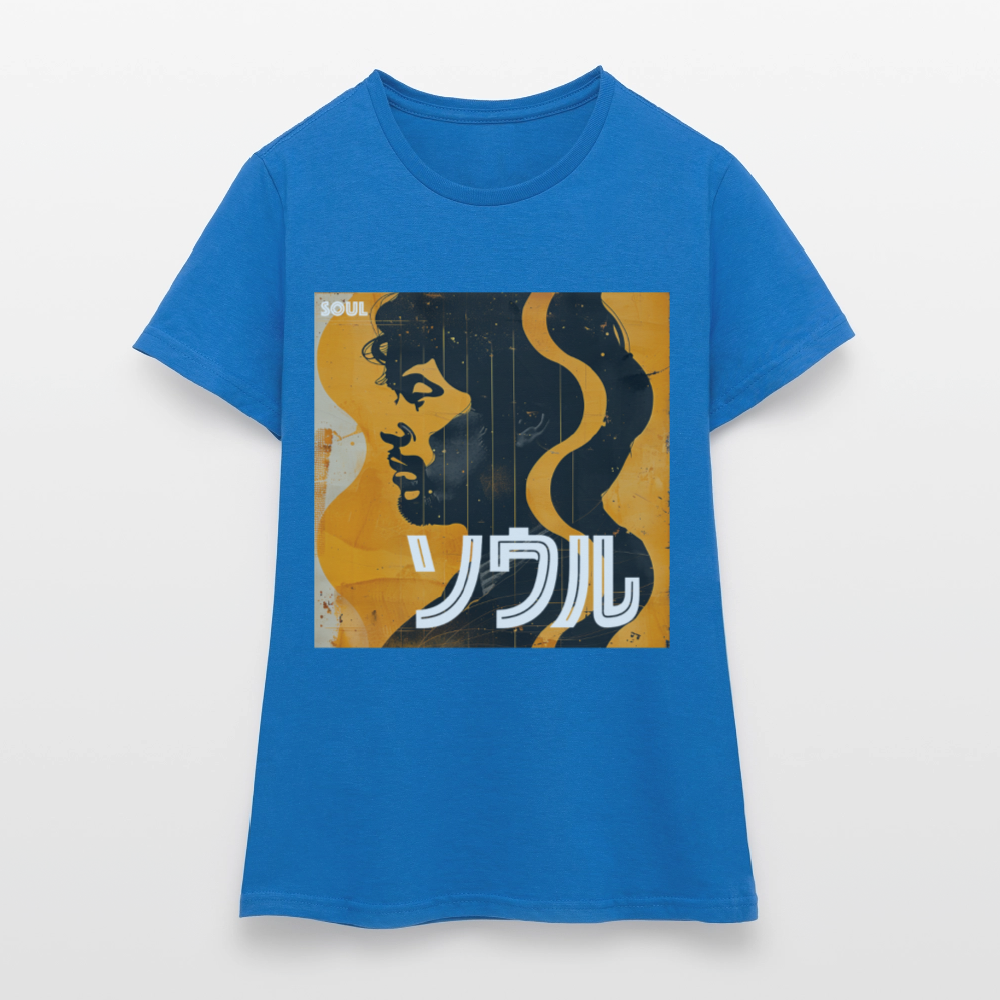 Nippon Grooves, T-shirt dam - royalblå