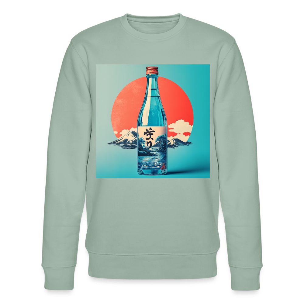 Stillhet i glas, Ekologisk sweatshirt CHANGER unisex från Stanley/Stella - ljus grågrön