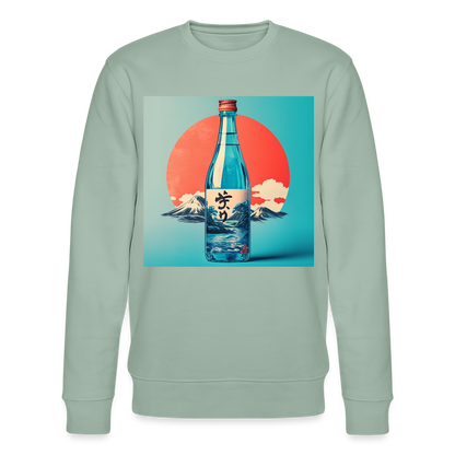 Stillhet i glas, Ekologisk sweatshirt CHANGER unisex från Stanley/Stella - ljus grågrön