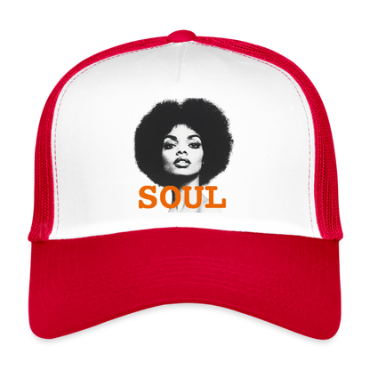 Soul PWR, Trucker Cap - vit/röd