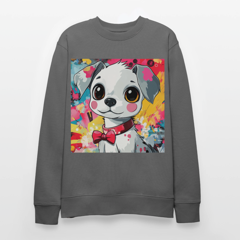 En vän eller fiende?, Ekologisk sweatshirt CHANGER unisex från Stanley/Stella - kolgrå