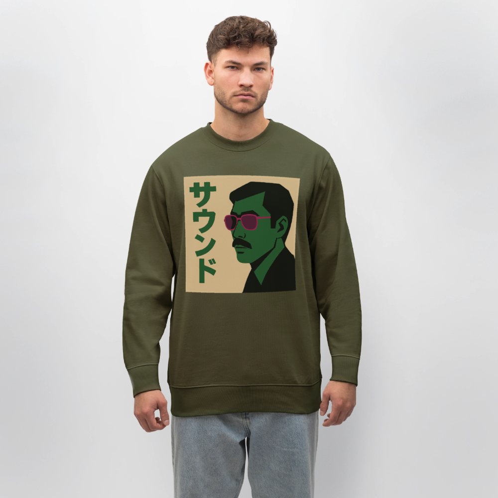 Nippon Sound, Ekologisk sweatshirt CHANGER unisex från Stanley/Stella - kaki