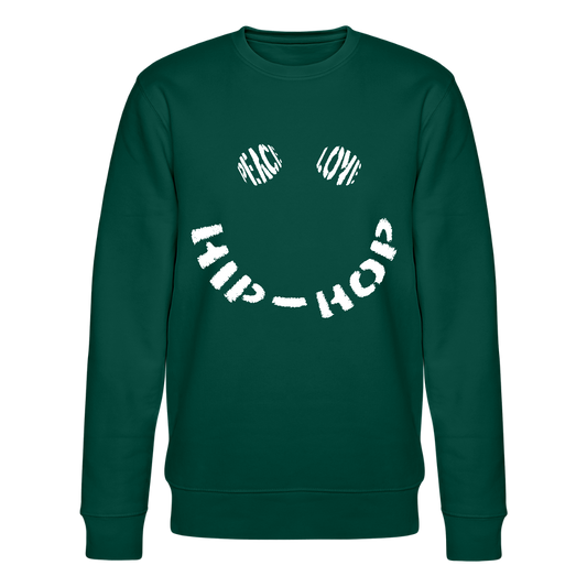 Peace, Love & Hip-Hop, Ekologisk sweatshirt CHANGER unisex från Stanley/Stella - skogsgrön