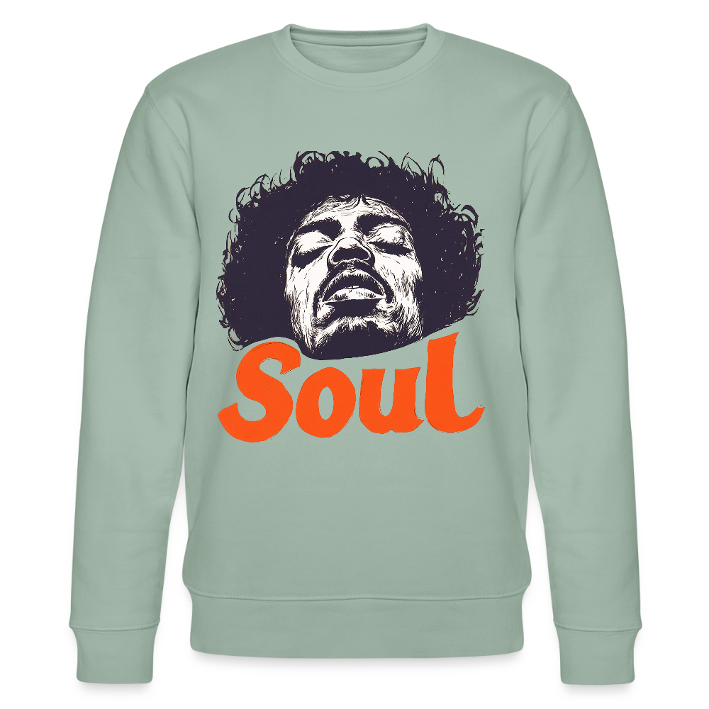 A Soul Awakening, Ekologisk sweatshirt CHANGER unisex från Stanley/Stella - ljus grågrön