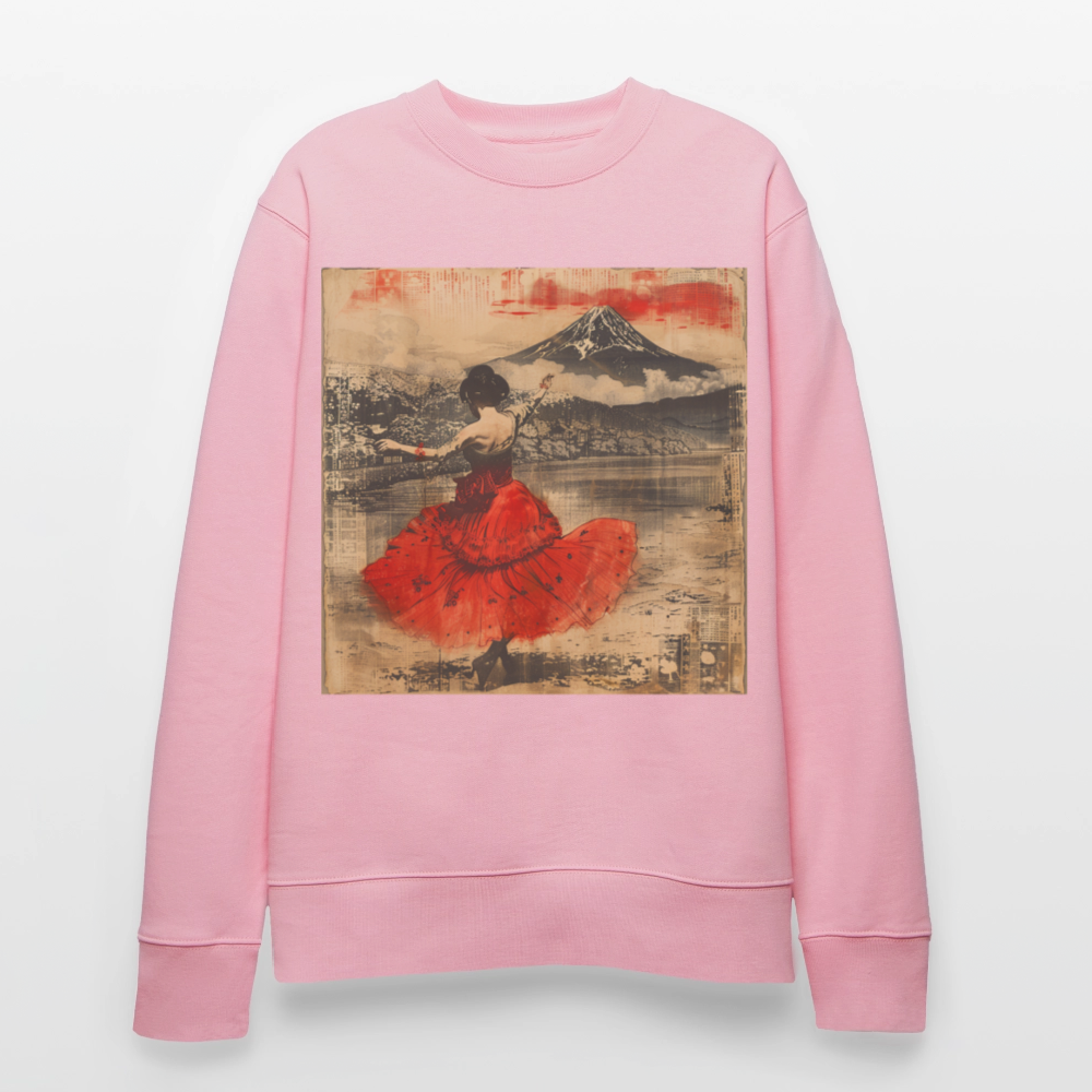 Flamenco i Solens Land, Ekologisk sweatshirt CHANGER unisex från Stanley/Stella - ljusrosa