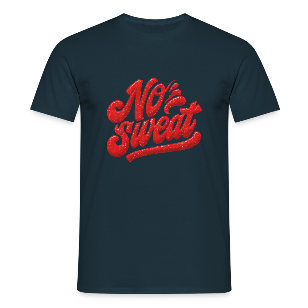 No sweat, T-shirt unisex - marinblå