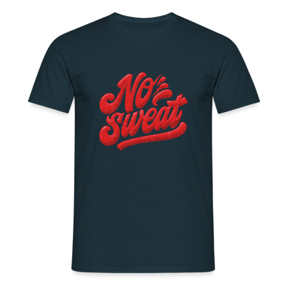 No sweat, T-shirt unisex - marinblå