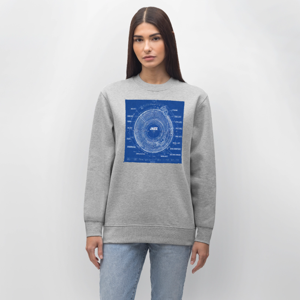 Kind of Blueprint, Ekologisk sweatshirt CHANGER unisex från Stanley/Stella - gråmelerad