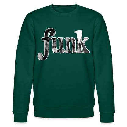 Funk Vibes, Ekologisk sweatshirt CHANGER unisex från Stanley/Stella - skogsgrön