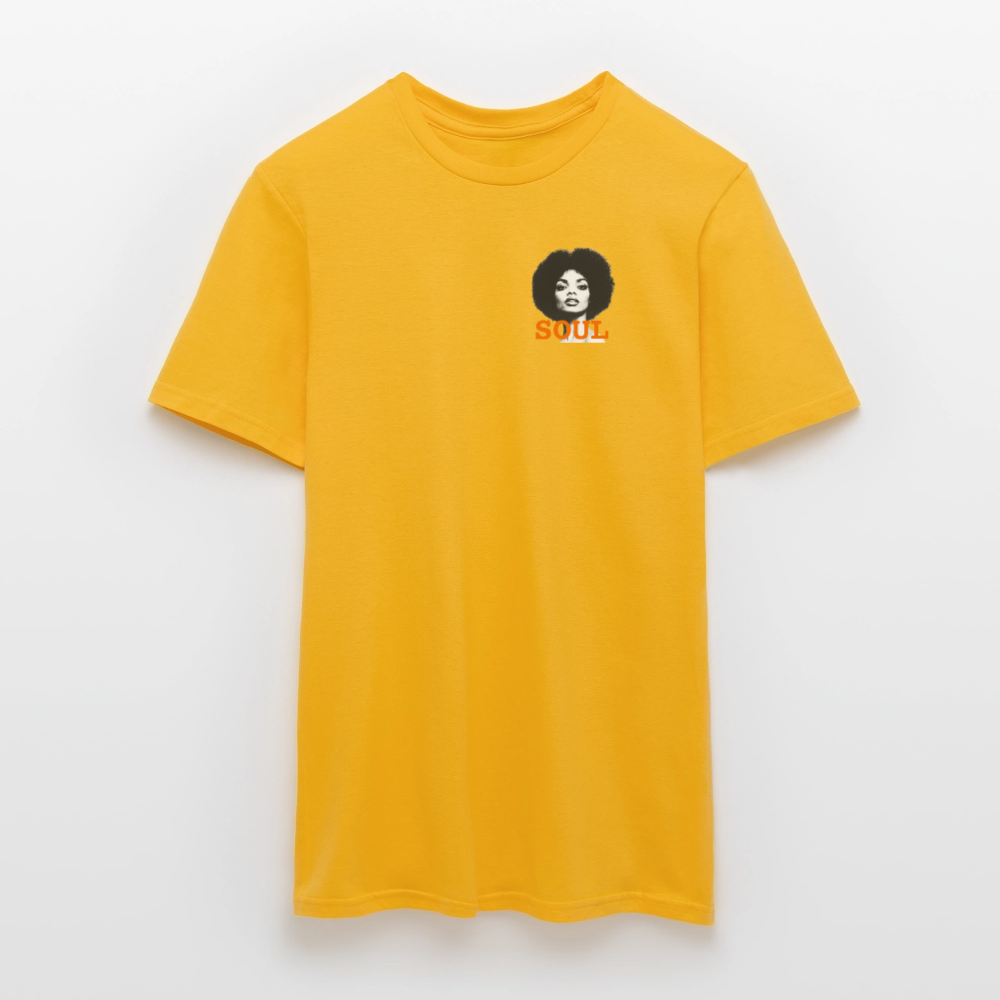 T-shirt unisex - Litet brösttryck - Litet brösttryck - gul