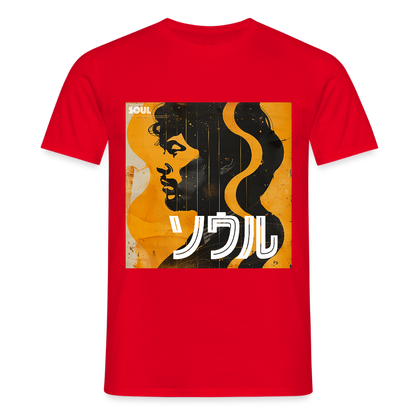Nippon Grooves, T-shirt unisex - röd