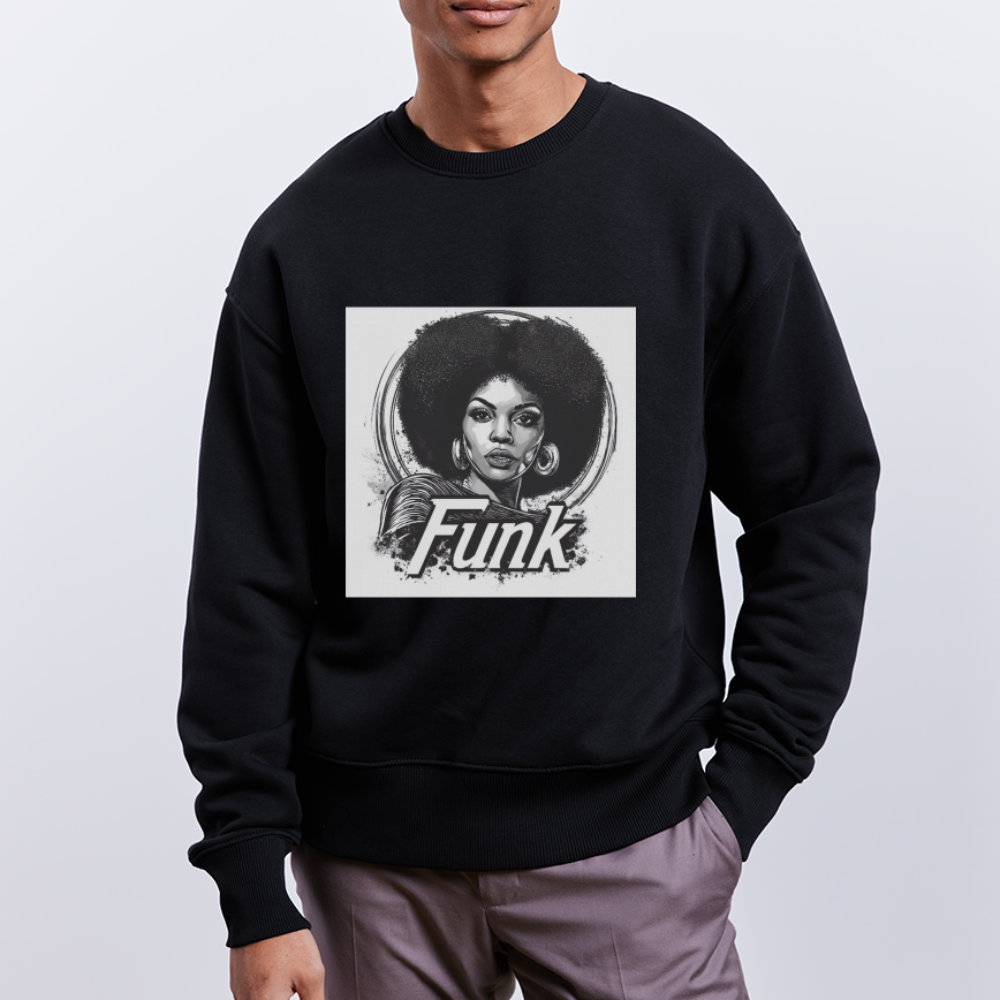Funk Queen: Power in Motion, Ekologisk oversizetröja RADDER unisex från Stanley/Stella - svart