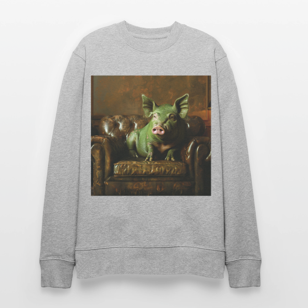 Grön Elegans, Ekologisk sweatshirt CHANGER unisex från Stanley/Stella - gråmelerad