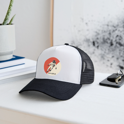 Space Dance, Trucker Cap - vit/svart