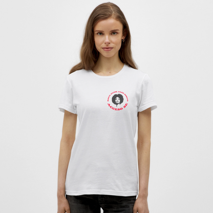 Where Music Lives – Powered by Acceso Family (small print), T-shirt dam - vit