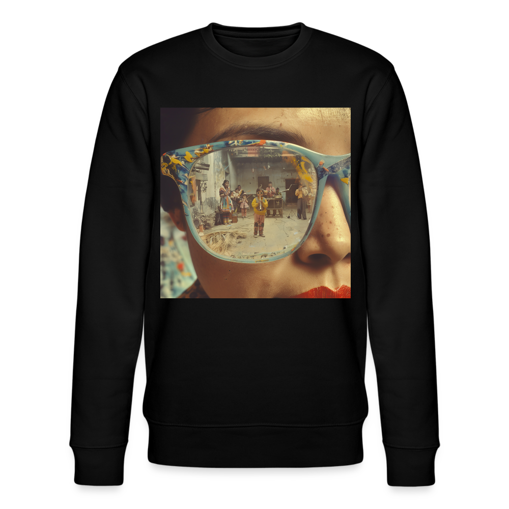 Reflektioner av Anderna, Ekologisk sweatshirt CHANGER unisex från Stanley/Stella - svart
