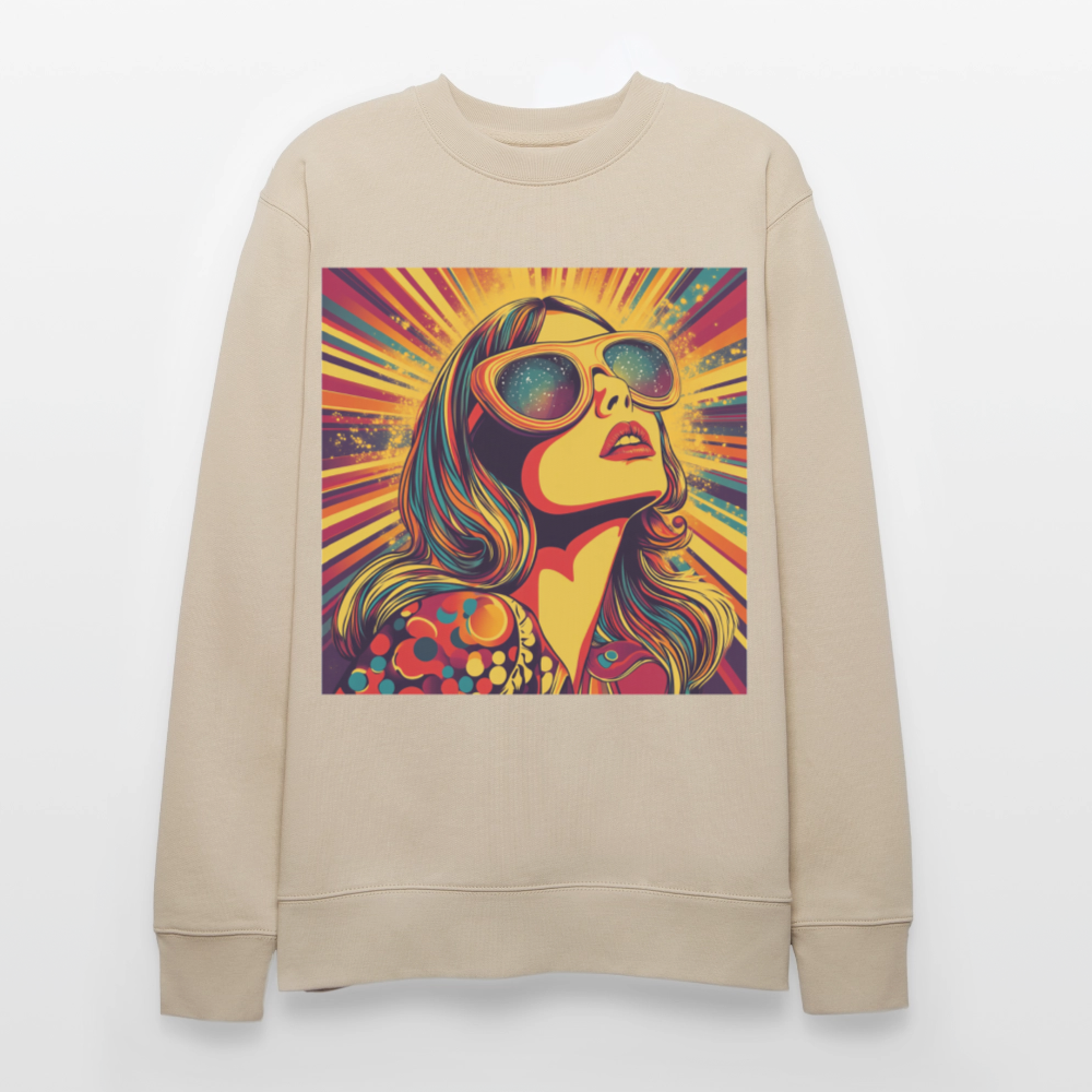 Disco Fever, Ekologisk sweatshirt CHANGER unisex från Stanley/Stella - beige