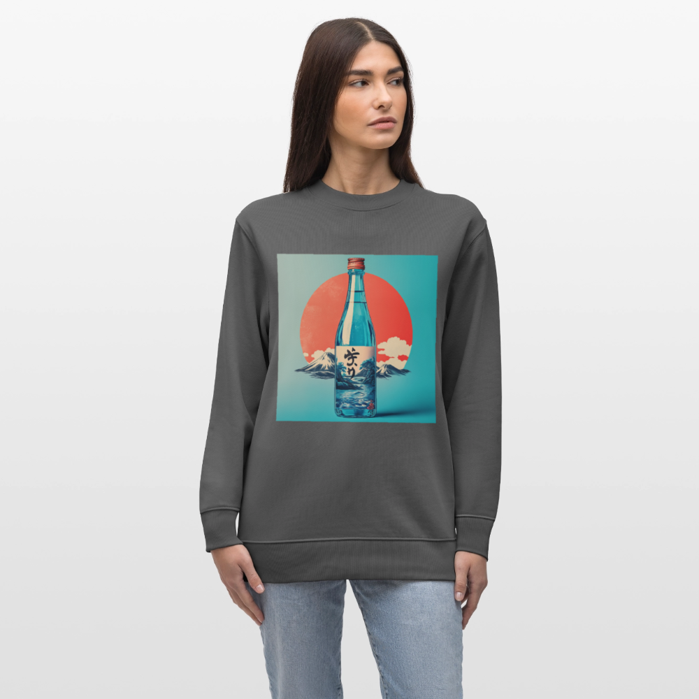 Stillhet i glas, Ekologisk sweatshirt CHANGER unisex från Stanley/Stella - kolgrå