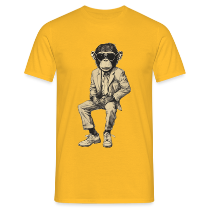 Mod Monkey, T-shirt herr - gul