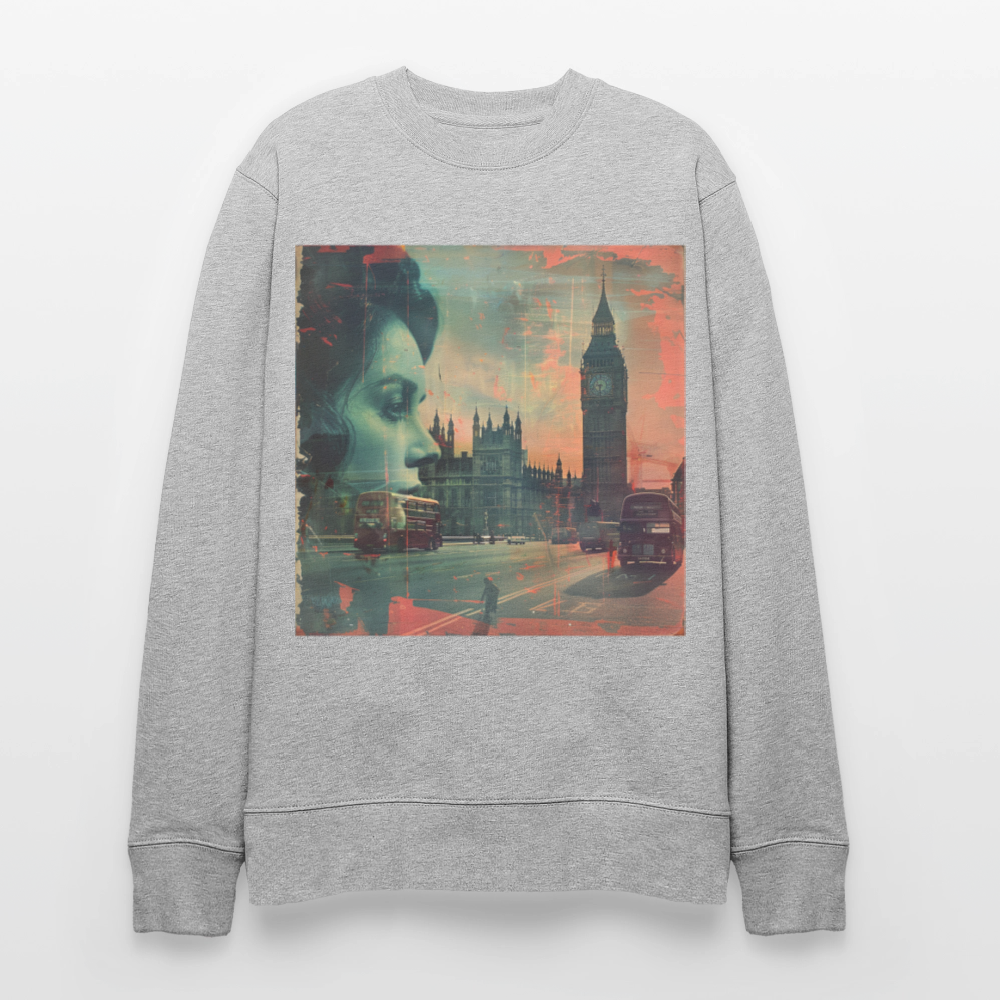 The Beat of London, Ekologisk sweatshirt CHANGER unisex från Stanley/Stella - gråmelerad