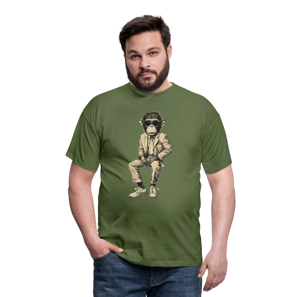 Mod Monkey, T-shirt herr - Militärgrön