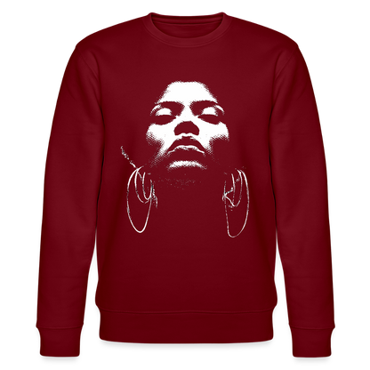 Beat Goddess, Ekologisk sweatshirt CHANGER unisex från Stanley/Stella - vinröd