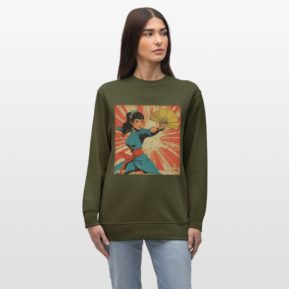Solfjädern, Ekologisk sweatshirt CHANGER unisex från Stanley/Stella - kaki