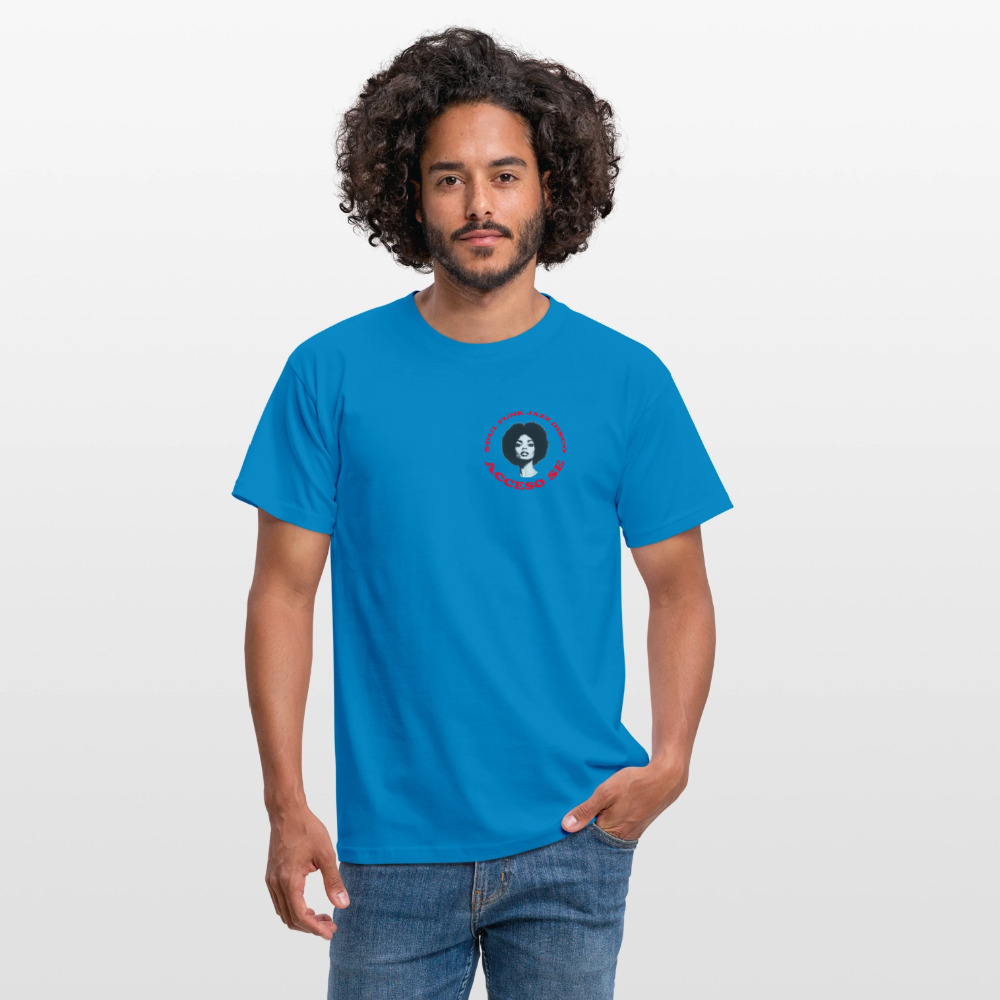 Where Music Lives – Powered by Acceso Family (small print), T-shirt unisex - kungsblå