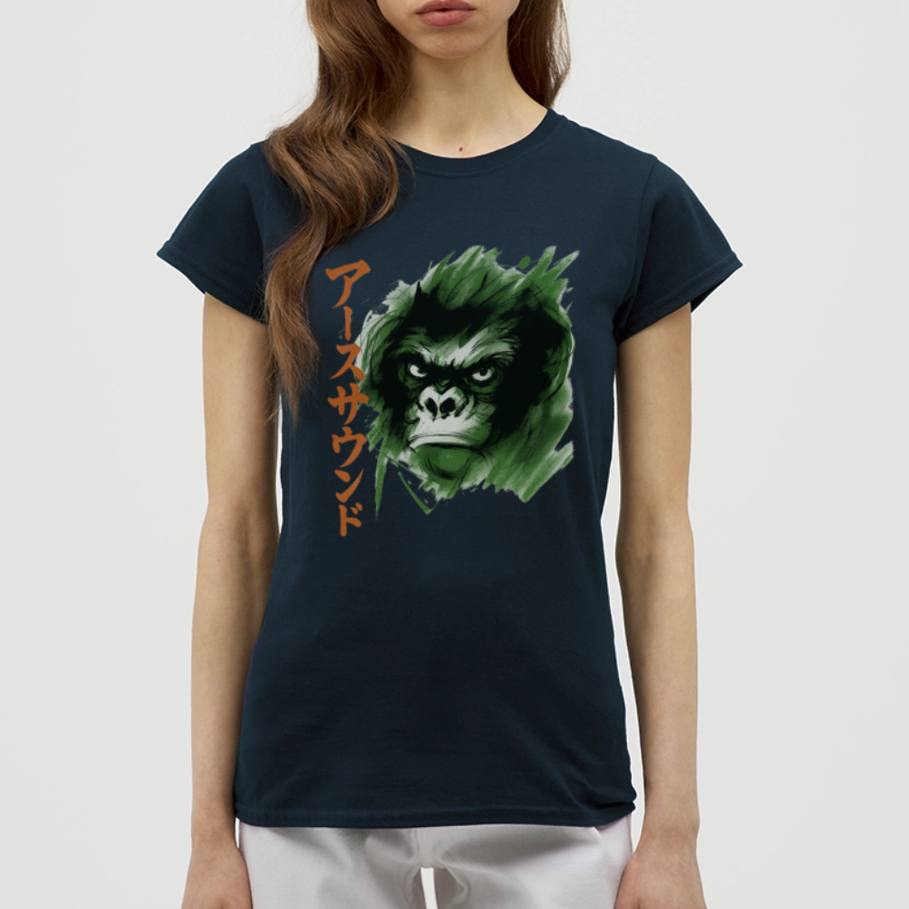 Earth Sound, T-shirt dam - marinblå