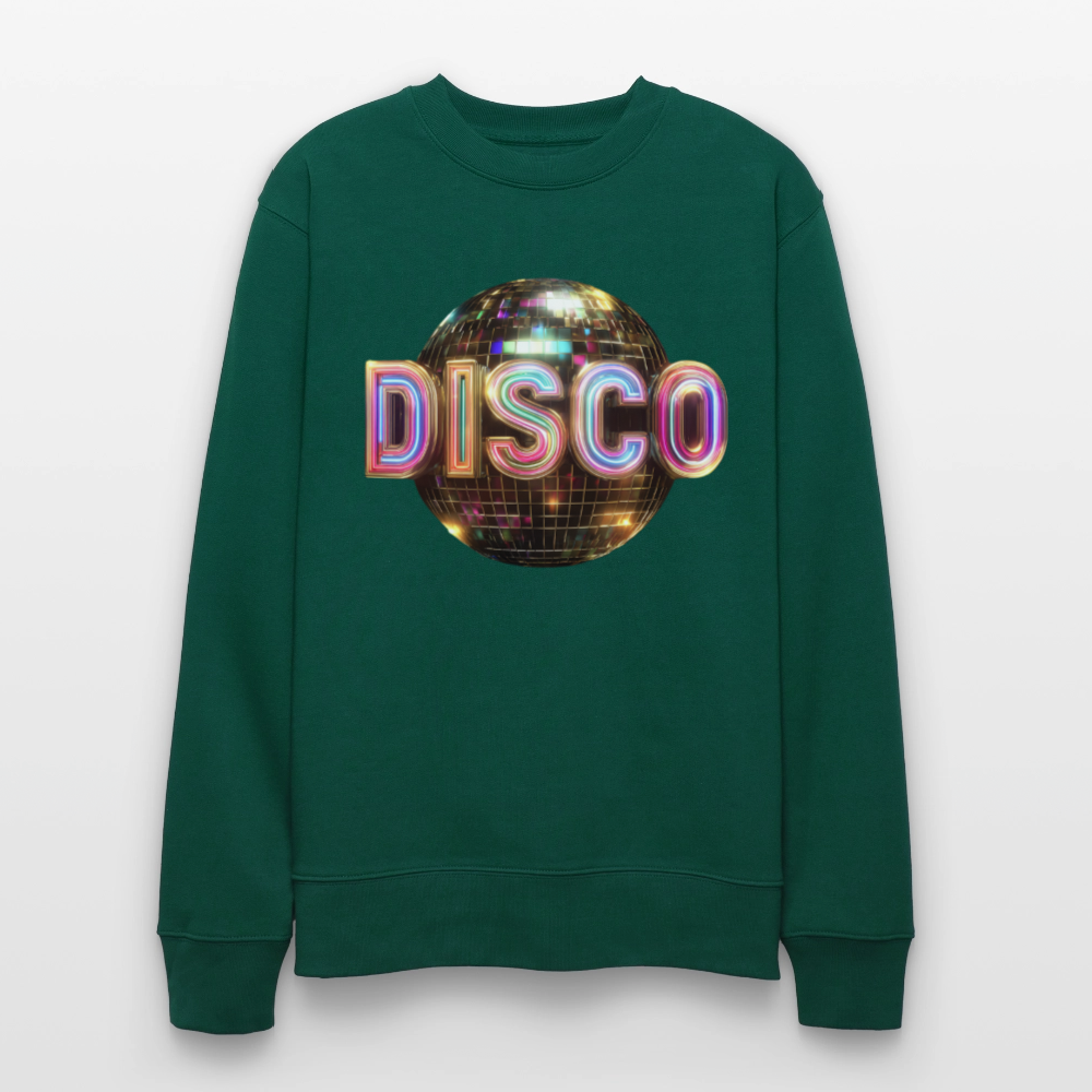 Disco Dreamscape, Ekologisk sweatshirt CHANGER unisex från Stanley/Stella - skogsgrön
