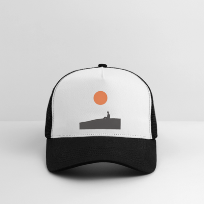 Under the sun, Trucker Cap - vit/svart