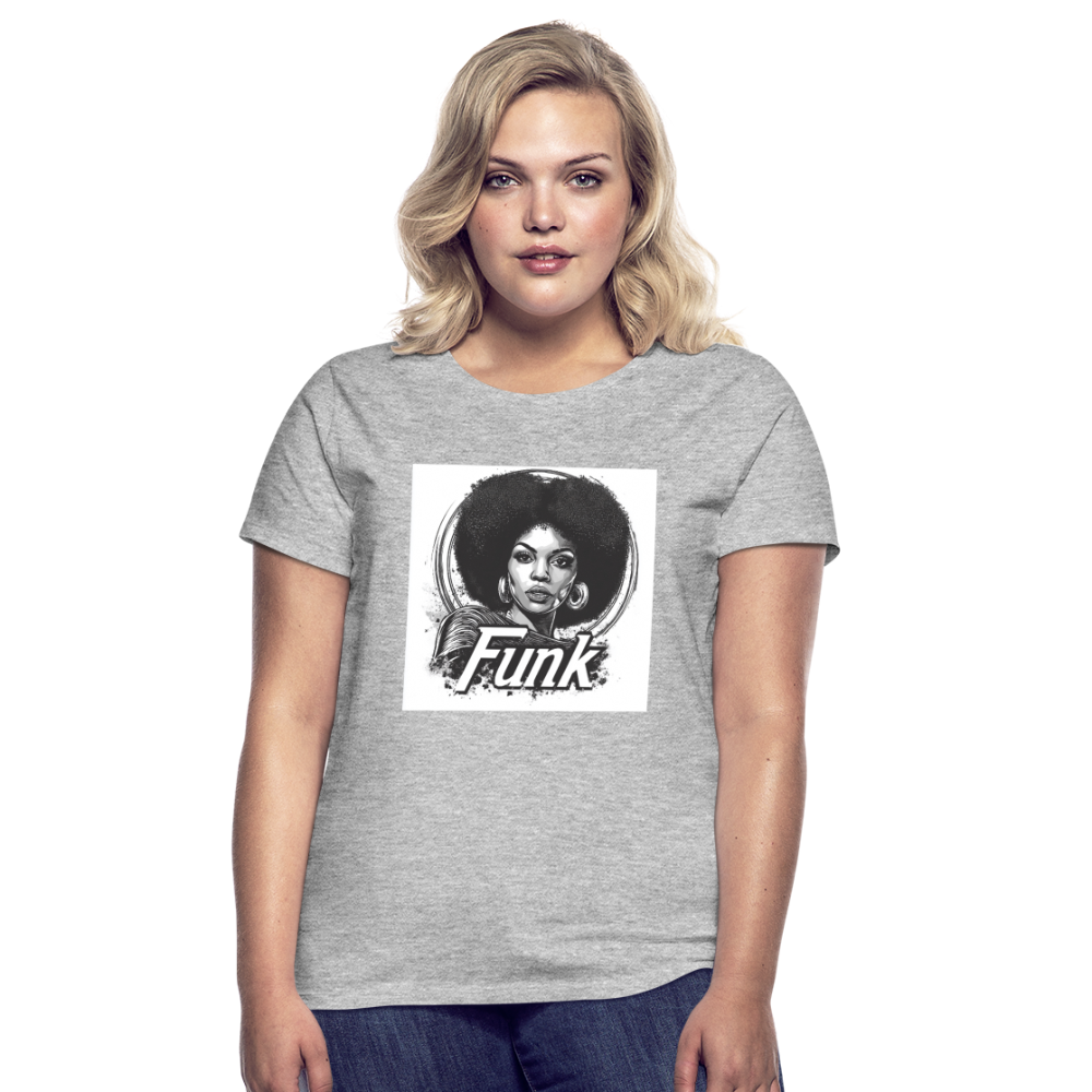 Funk Queen: Power in Motion, T-shirt dam - gråmelerad