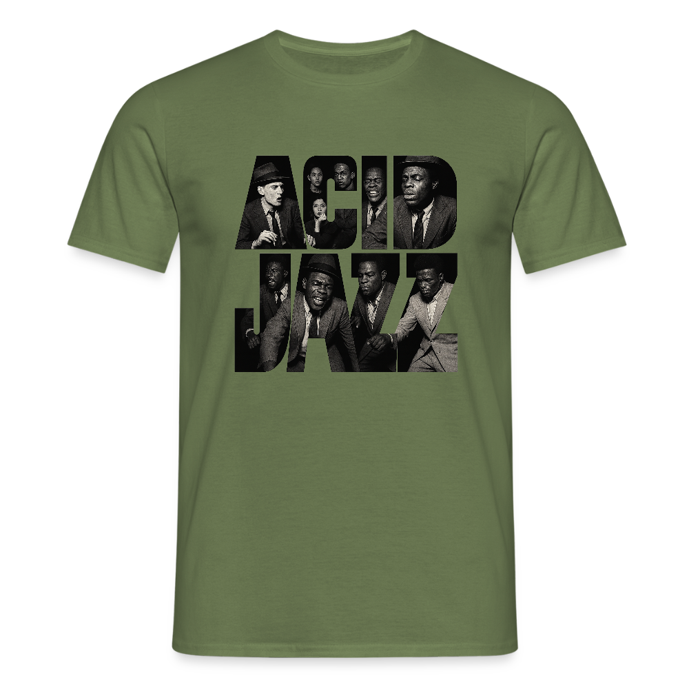 80s Club Jazzdance, T-shirt herr - Militärgrön