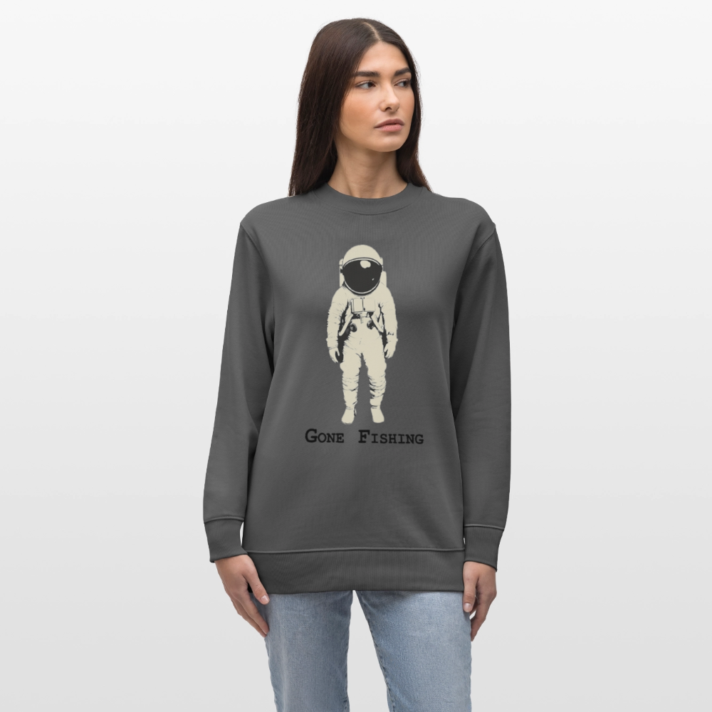 Drifting Beyond – Gone Fishing, Ekologisk sweatshirt CHANGER unisex från Stanley/Stella - kolgrå