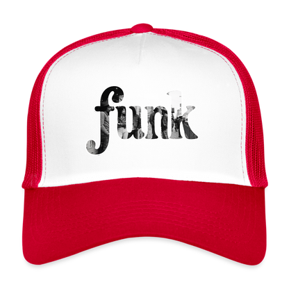 Funk Vibes, Trucker Cap - vit/röd