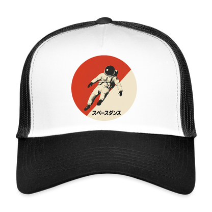 Space Dance, Trucker Cap - vit/svart