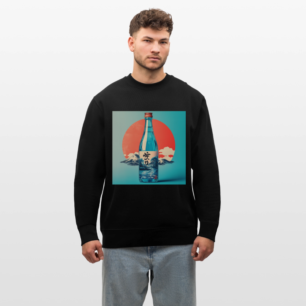 Stillhet i glas, Ekologisk sweatshirt CHANGER unisex från Stanley/Stella - svart