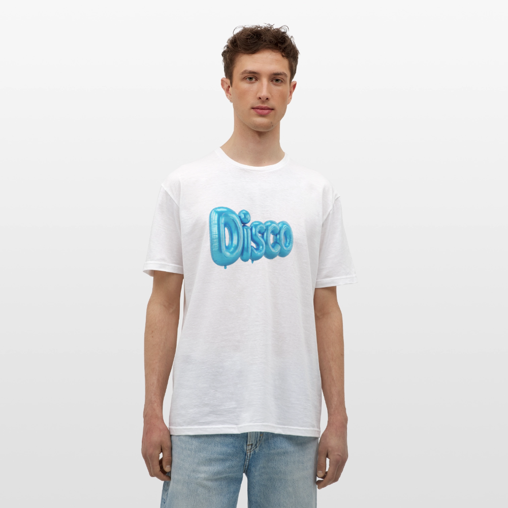 Pump the Disco, T-shirt herr - vit