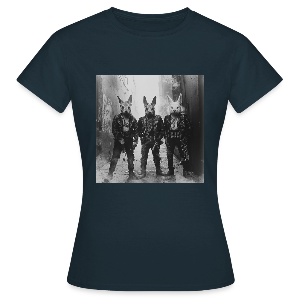 The Hare Raisers, T-shirt dam - marinblå