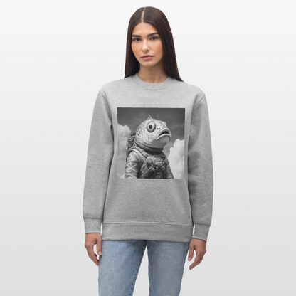 En ensam simtur i universum, Ekologisk sweatshirt CHANGER unisex från Stanley/Stella - gråmelerad