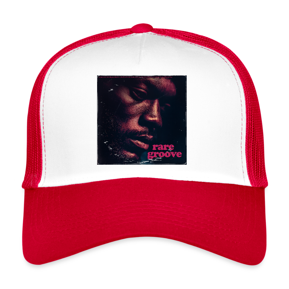 Groove Dust, Trucker Cap - vit/röd