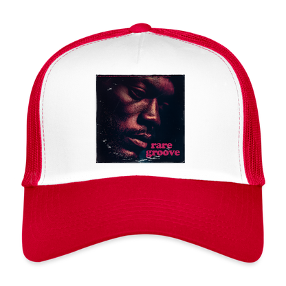 Groove Dust, Trucker Cap - vit/röd