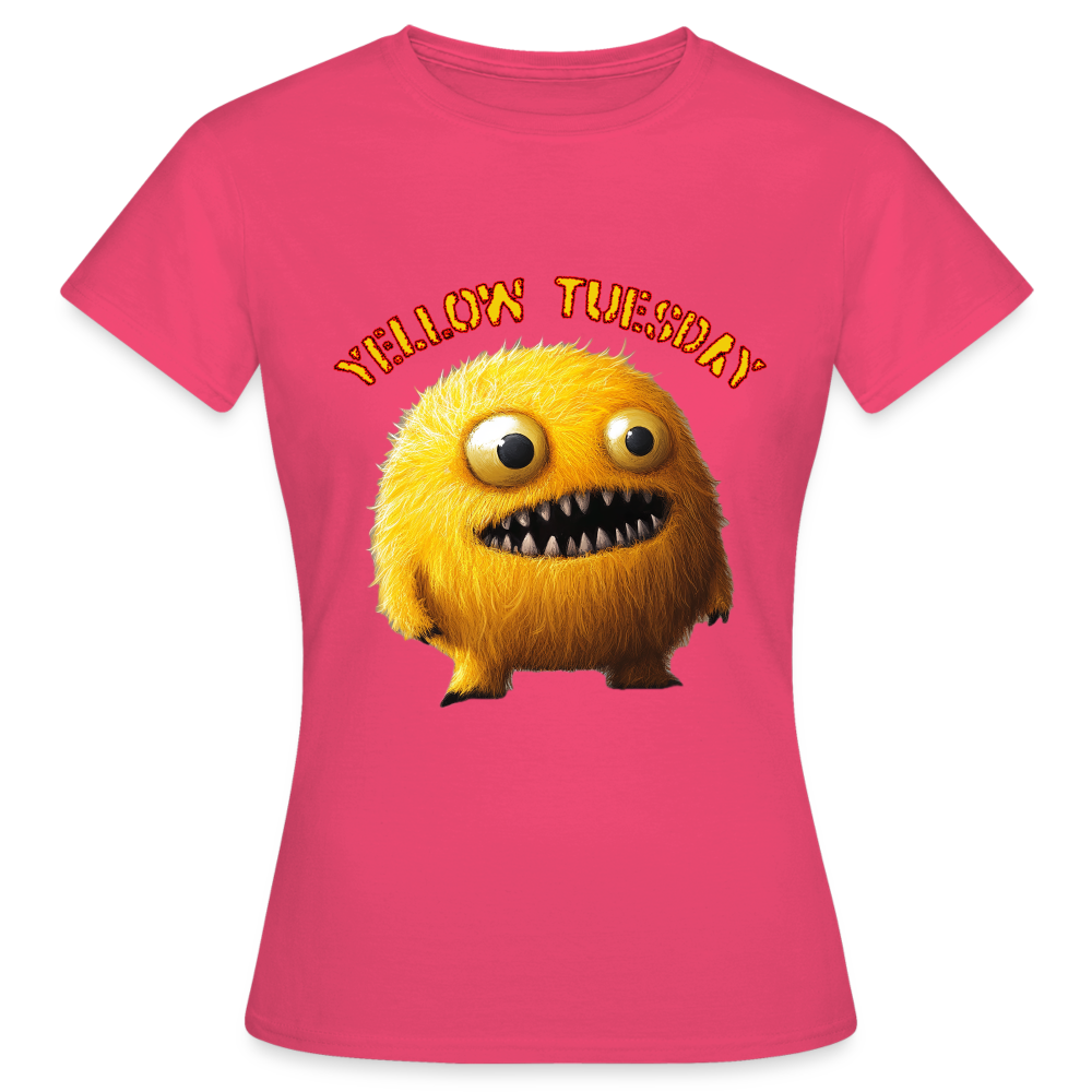 Yellow Tuesday – Funky, Not Blue, T-shirt dam - azalea