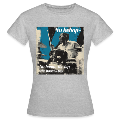 Push It Bebop, T-shirt dam - gråmelerad