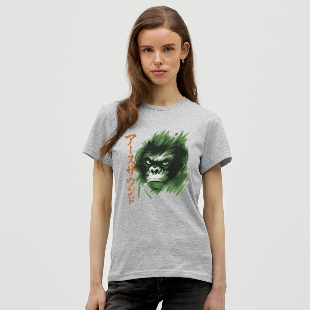 Earth Sound, T-shirt dam - gråmelerad