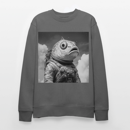 En ensam simtur i universum, Ekologisk sweatshirt CHANGER unisex från Stanley/Stella - kolgrå